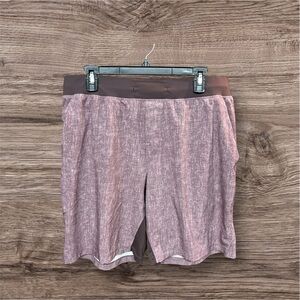 Lululemon T.H.E. Short 9" *Linerless Men Size Xl Sunbleached Cherry Cola Multi